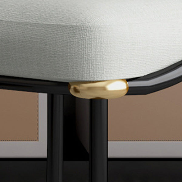 White Stone Top 1/5 Pieces Dining Set Glam Style Kitchen Set for Dining Room