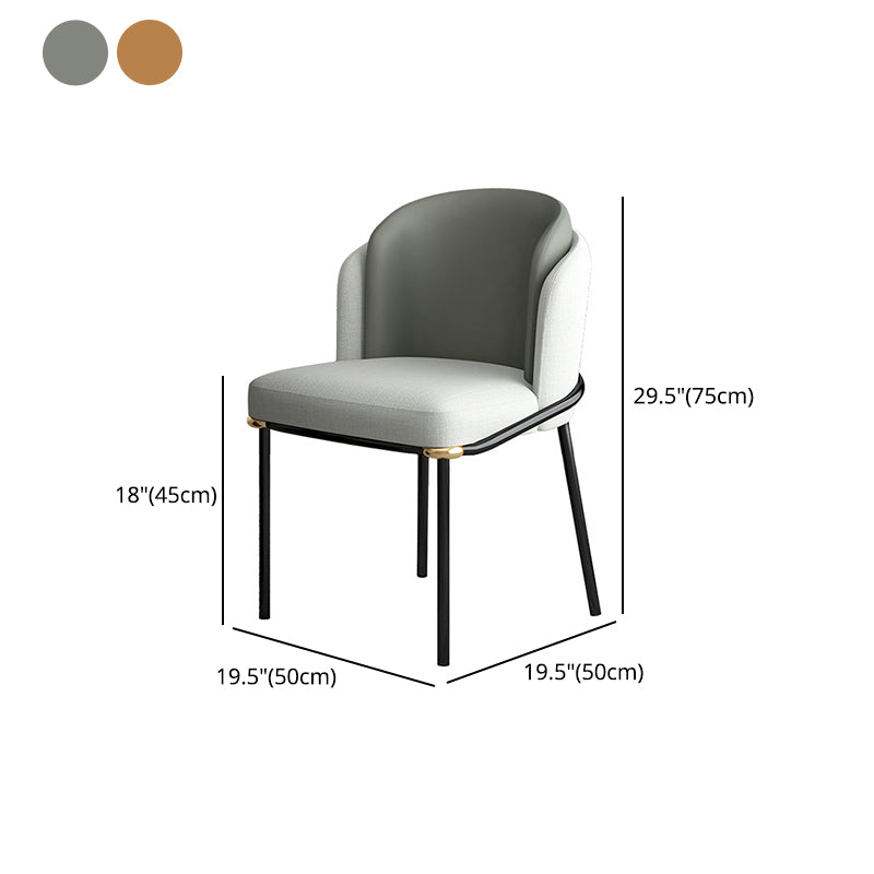 White Stone Top 1/5 Pieces Dining Set Glam Style Kitchen Set for Dining Room