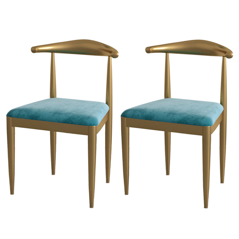 Glam Style 1/2/5 Pieces Kitchen Set White-gold Table Dining Set for Dining Room