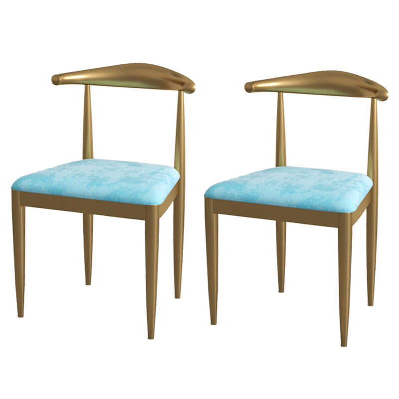 Glam Style 1/2/5 Pieces Kitchen Set White-gold Table Dining Set for Dining Room