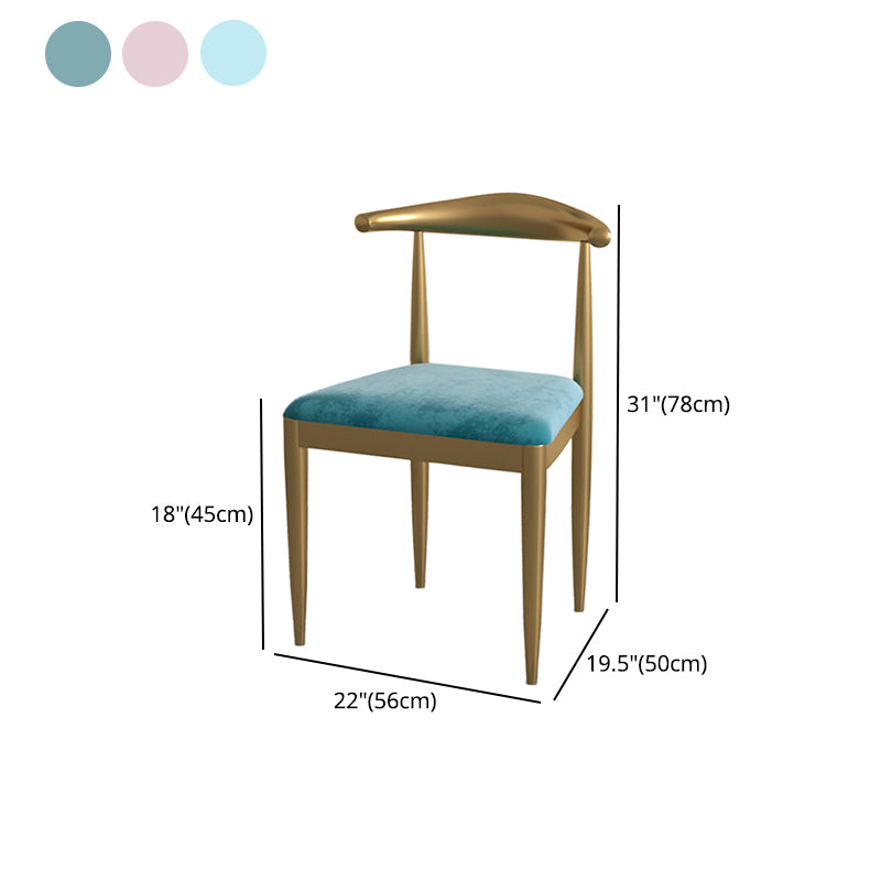 Glam Style 1/2/5 Pieces Kitchen Set White-gold Table Dining Set for Dining Room