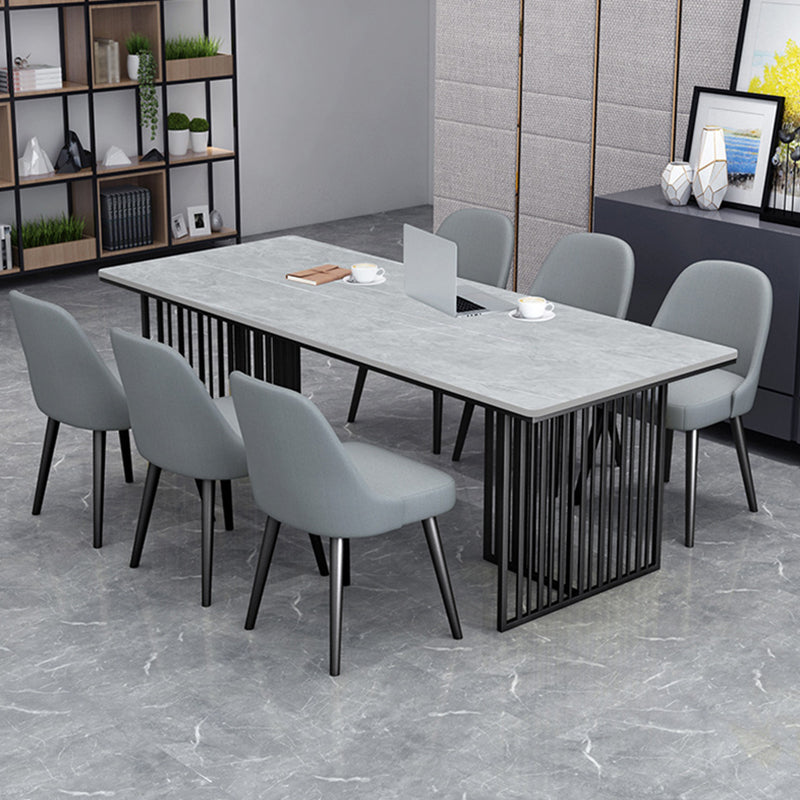 Modern Style 1/2/7 Pieces Dining Set with Gray Chair Kitchen Set for Dining Room