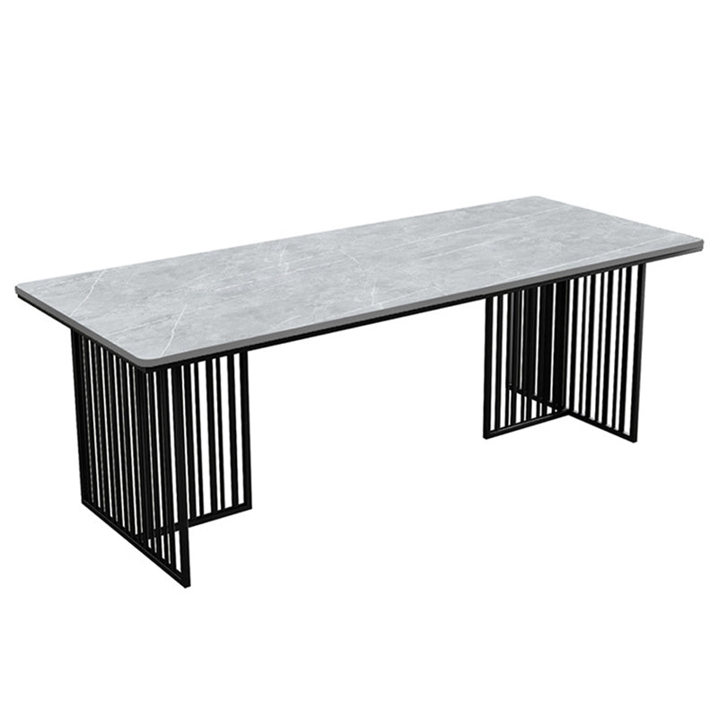 Modern Style 1/2/7 Pieces Dining Set with Gray Chair Kitchen Set for Dining Room