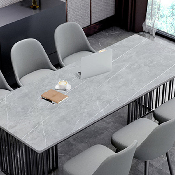 Modern Style 1/2/7 Pieces Dining Set with Gray Chair Kitchen Set for Dining Room