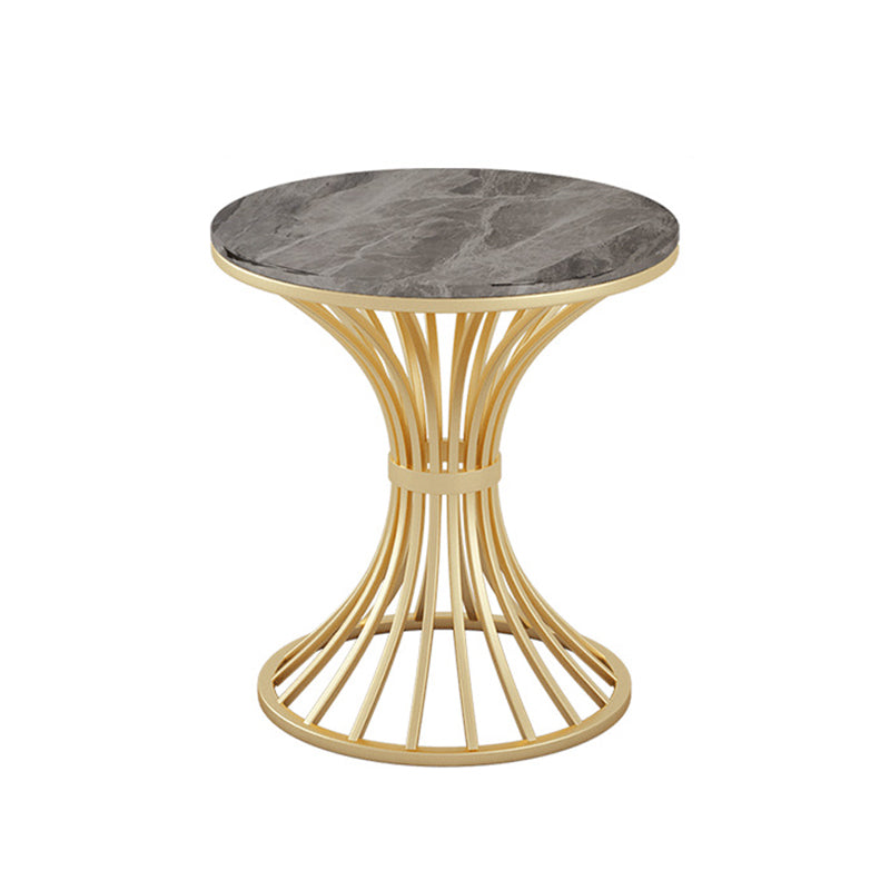 Glam Style 1/2/3/4/5 Pieces Gold Base Dining Set Stone Top Kitchen Set for Dining Room