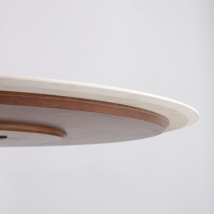 Glam 1/3/4/7 Pièces Tableau de restauration avec top en pierre fritté ensemble en acier inoxydable