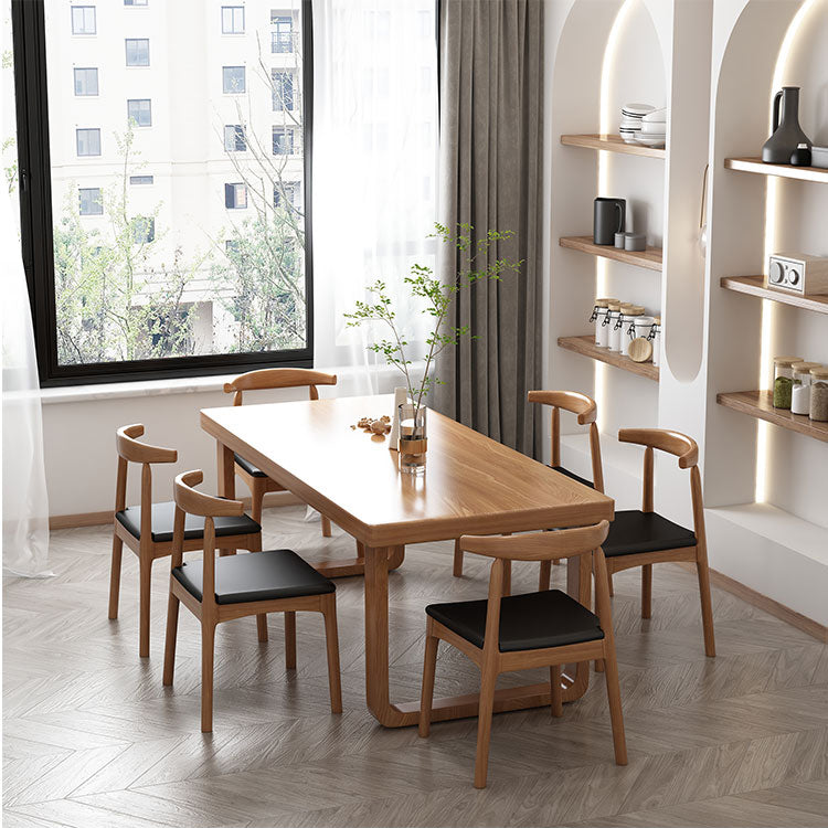 Ensemble de table à manger rectangle moderne 1/4/7