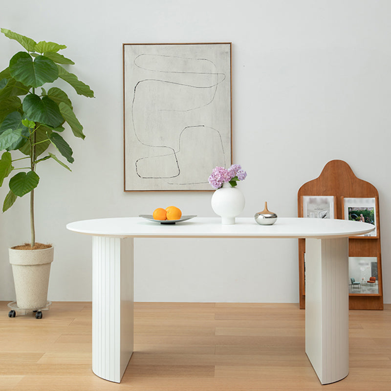 Mesa de comedor ovalado de madera de pino mesa ovalada de madera para comedor para comedor