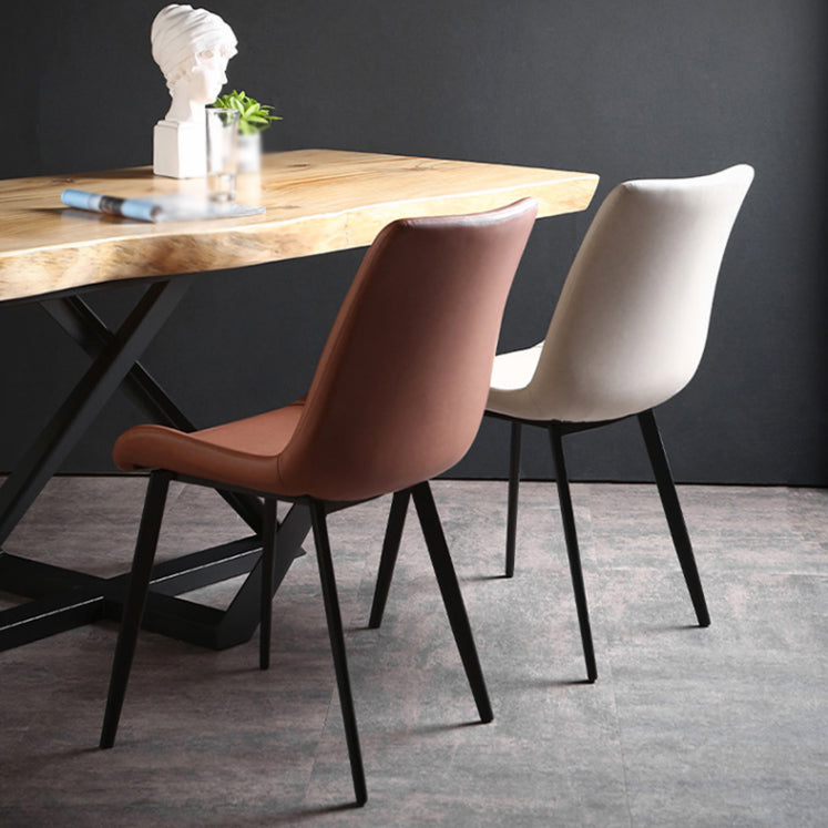 Silla industrial de metal para comedor, cocina, silla lateral con respaldo sólido