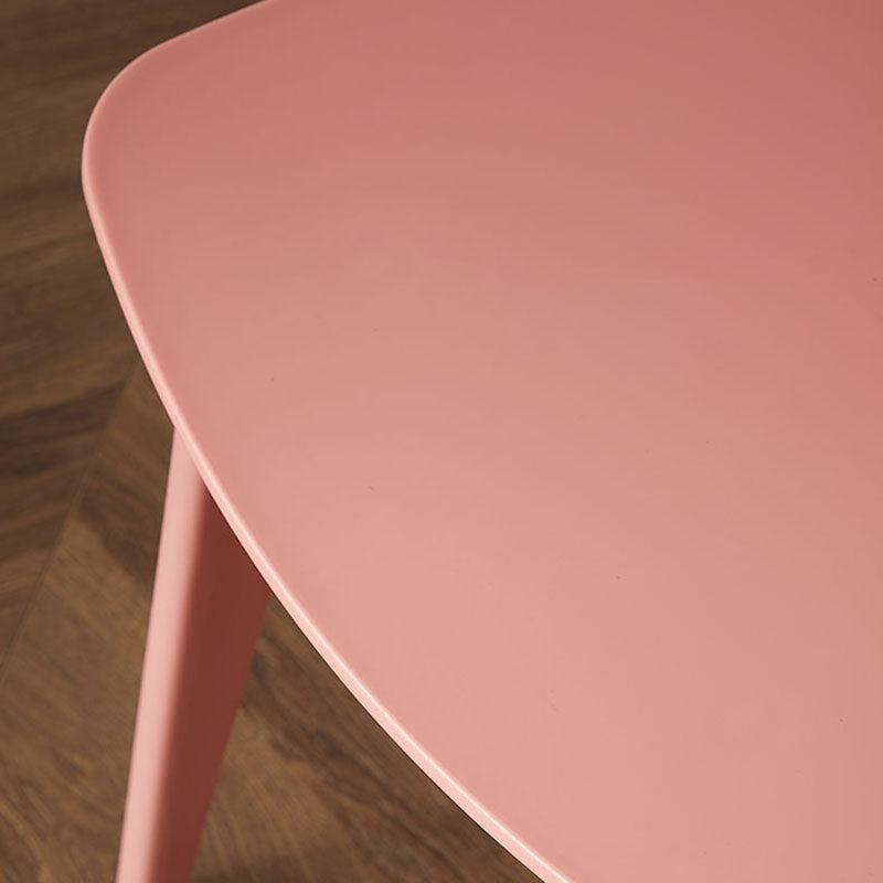 Silla lateral de comedor con respaldo abierto de diseño escandinavo, silla sin brazos de comedor de plástico