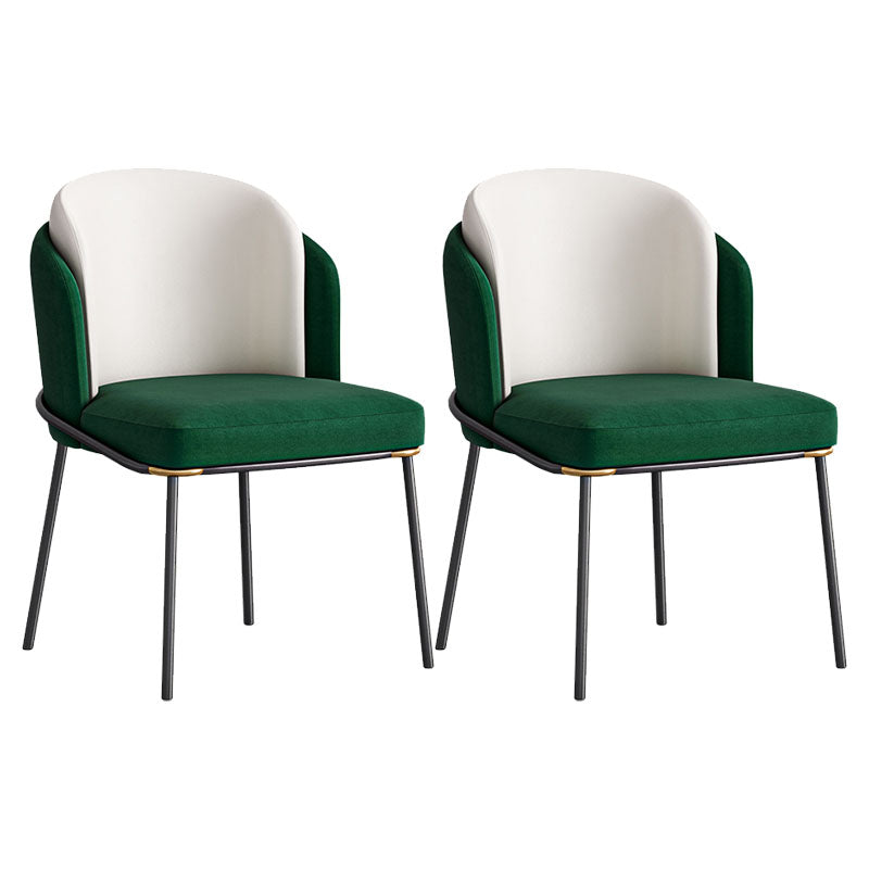 Chaise d'appoint Parsons pour chambre à coucher moderne, chaise de salle à manger rembourrée au fini mat