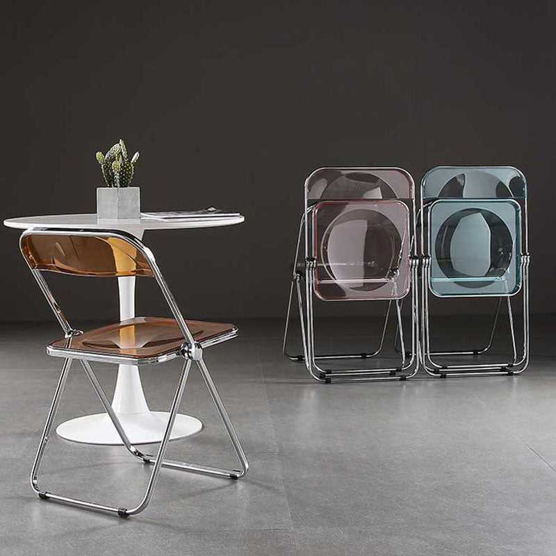 Parte posterior abierta del estilo industrial que cena el plástico de la silla lateral que cena la silla sin brazos
