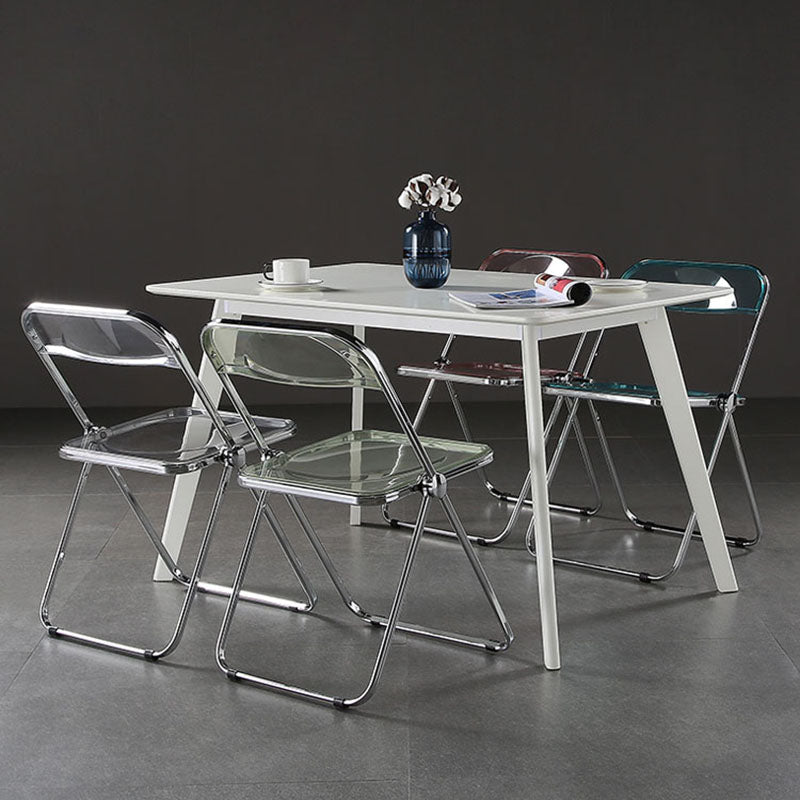 Parte posterior abierta del estilo industrial que cena el plástico de la silla lateral que cena la silla sin brazos