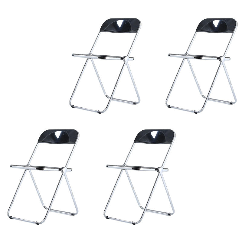 Parte posterior abierta del estilo industrial que cena el plástico de la silla lateral que cena la silla sin brazos