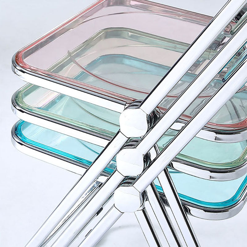 Parte posterior abierta del estilo industrial que cena el plástico de la silla lateral que cena la silla sin brazos