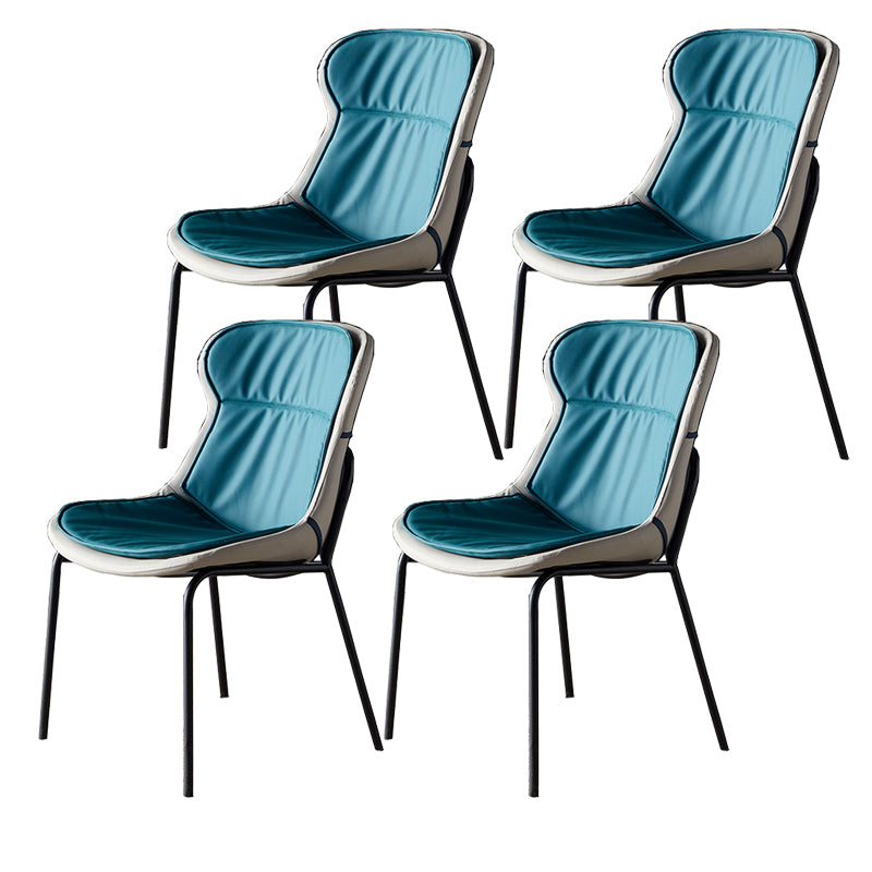 Sillas industriales de metal para interiores y exteriores Silla lateral con respaldo sólido