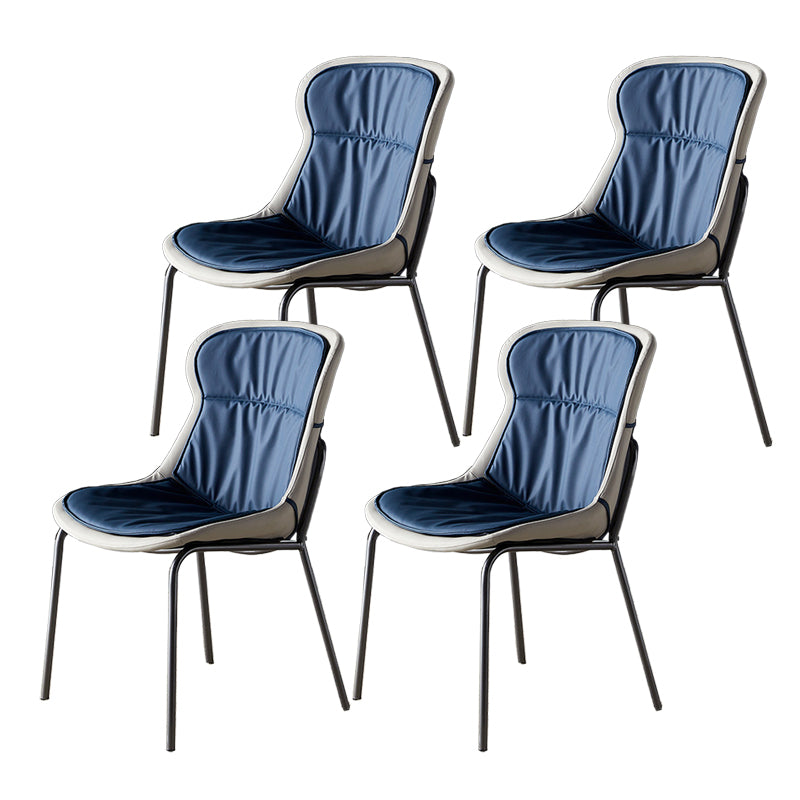 Sillas industriales de metal para interiores y exteriores Silla lateral con respaldo sólido