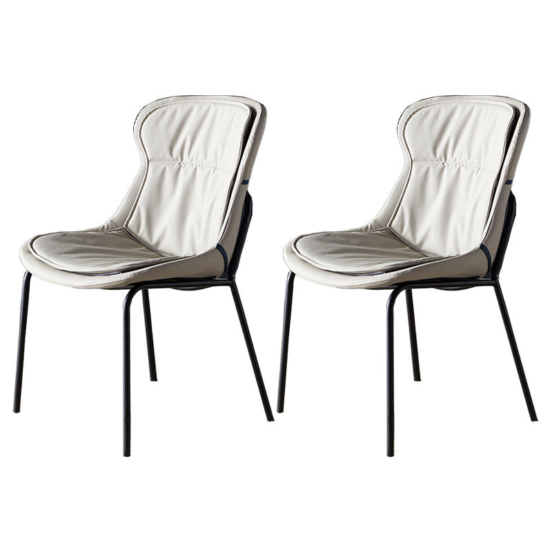 Sillas industriales de metal para interiores y exteriores Silla lateral con respaldo sólido
