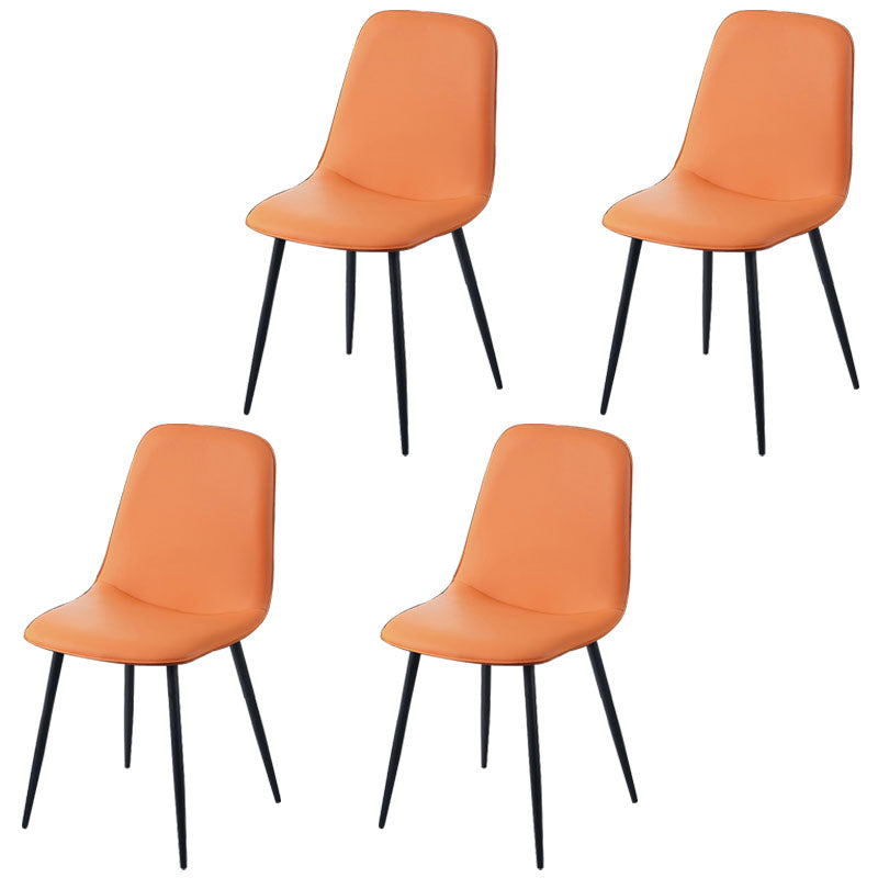 Silla de comedor tapizada con acabado mate y respaldo sólido para el hogar moderno