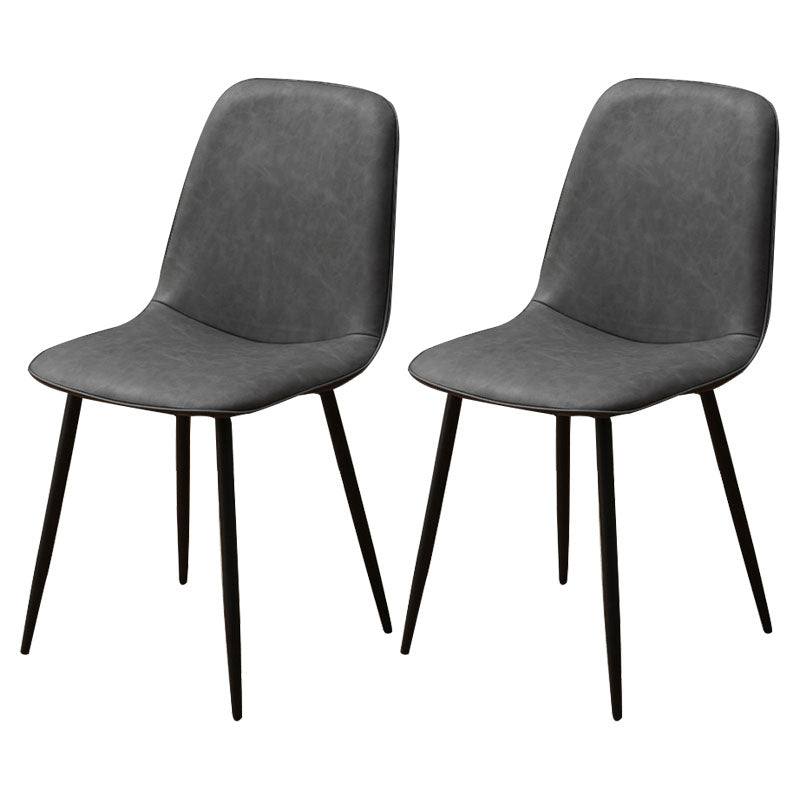 Silla de comedor tapizada con acabado mate y respaldo sólido para el hogar moderno