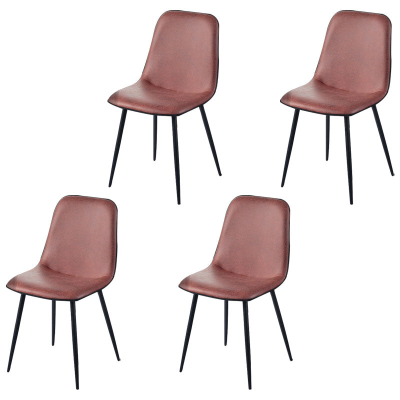 Silla de comedor tapizada con acabado mate y respaldo sólido para el hogar moderno