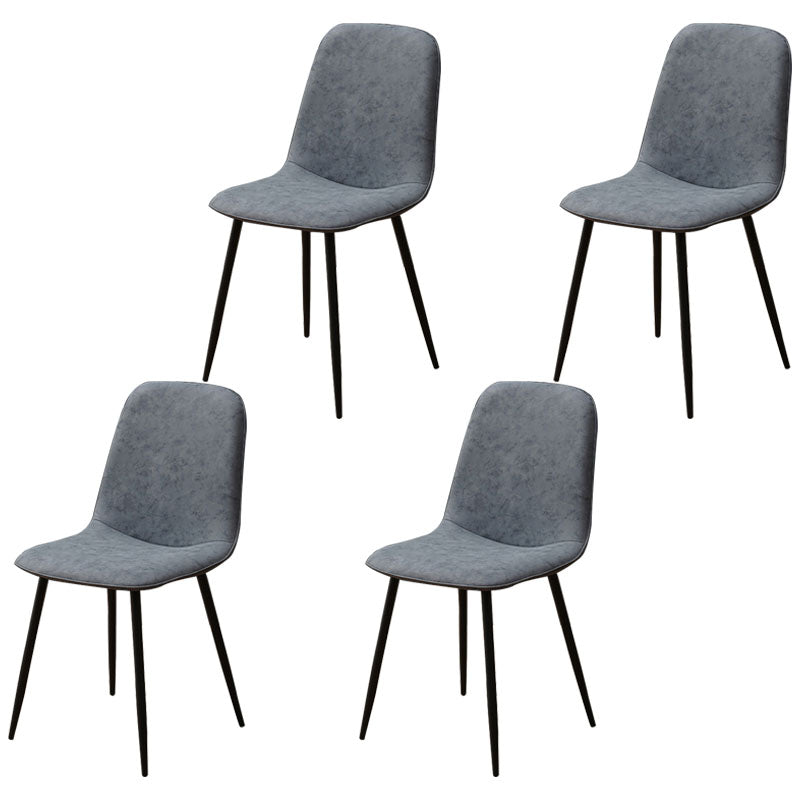 Silla de comedor tapizada con acabado mate y respaldo sólido para el hogar moderno