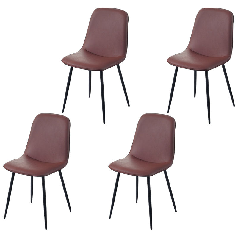 Silla de comedor tapizada con acabado mate y respaldo sólido para el hogar moderno