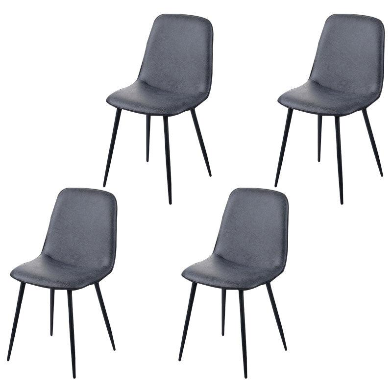 Silla de comedor tapizada con acabado mate y respaldo sólido para el hogar moderno