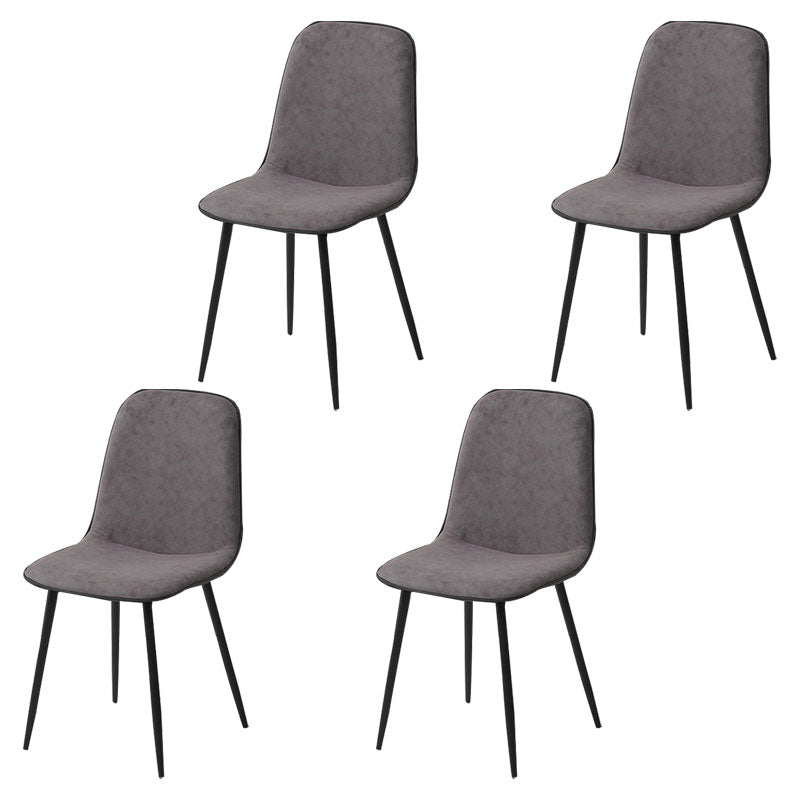 Silla de comedor tapizada con acabado mate y respaldo sólido para el hogar moderno