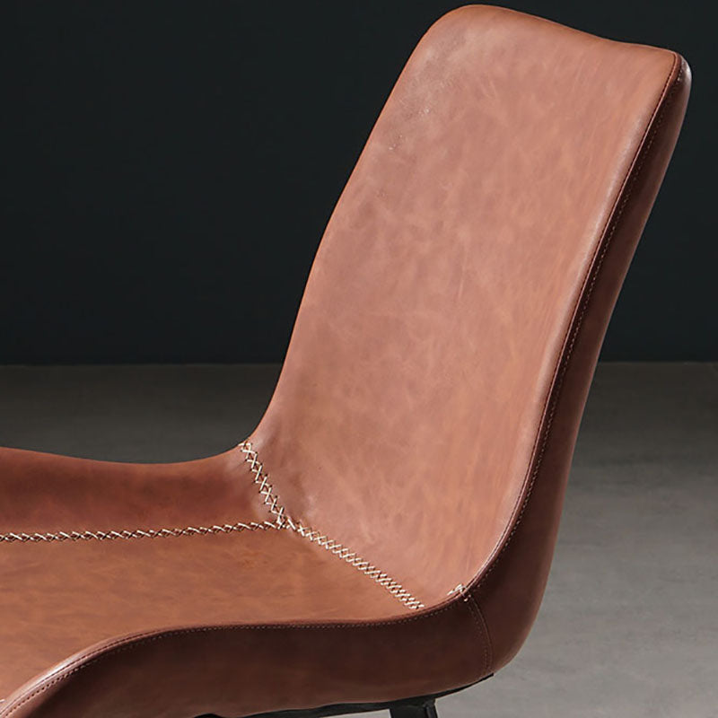 Chaises de style contemporain pour manger des chaises latérales sans bras avec des jambes en métal pour la cuisine