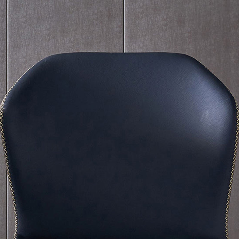 Silla de estilo contemporáneo que cena sillas laterales sin brazos con patas de metal para cocina