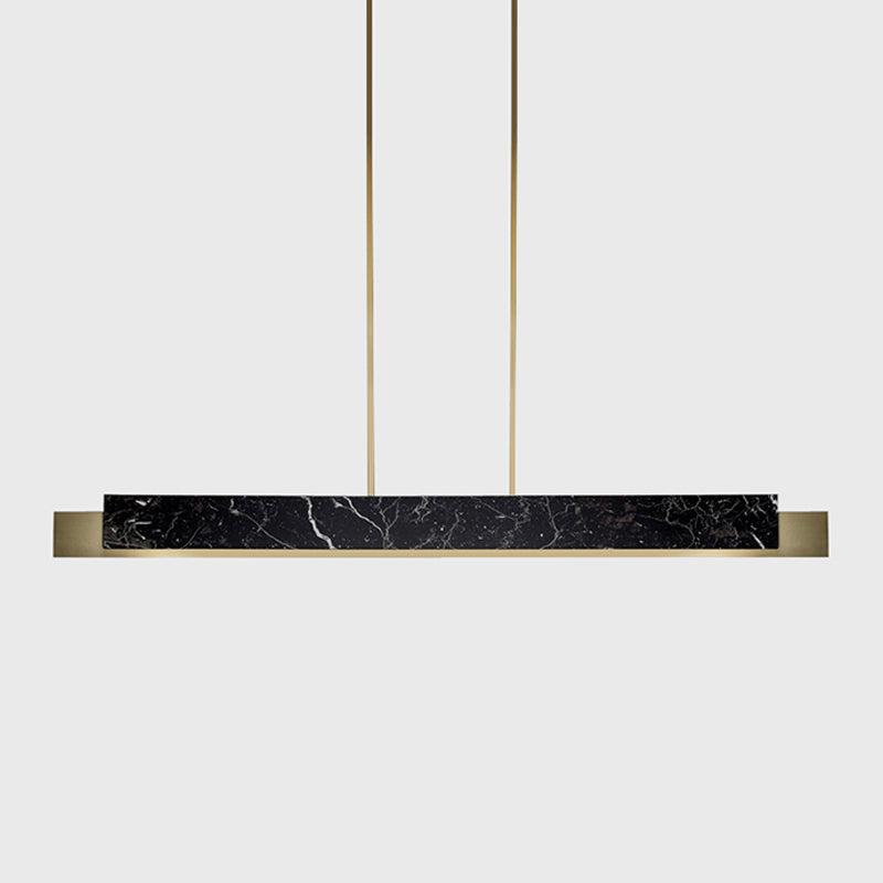 Estilo de iluminación de isla lineal de estilo moderno metal 1- luz colgante de la isla ligera