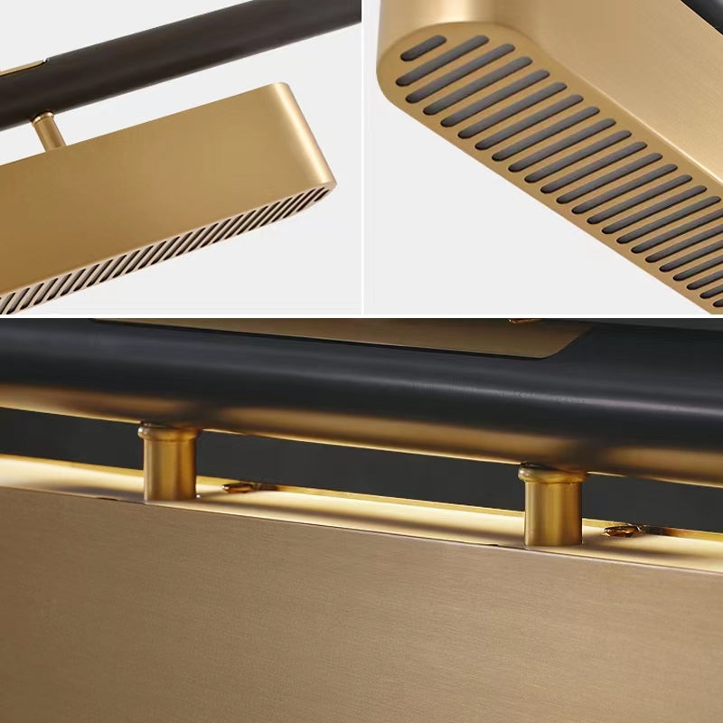 Luces colgantes de la isla de metal de la isla lineal de estilo moderno