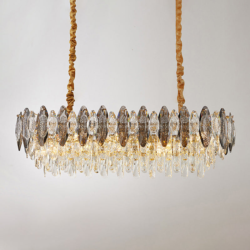 Luz de la isla geométrica de estilo moderno Iluminación de la isla de cristal para isla de cocina