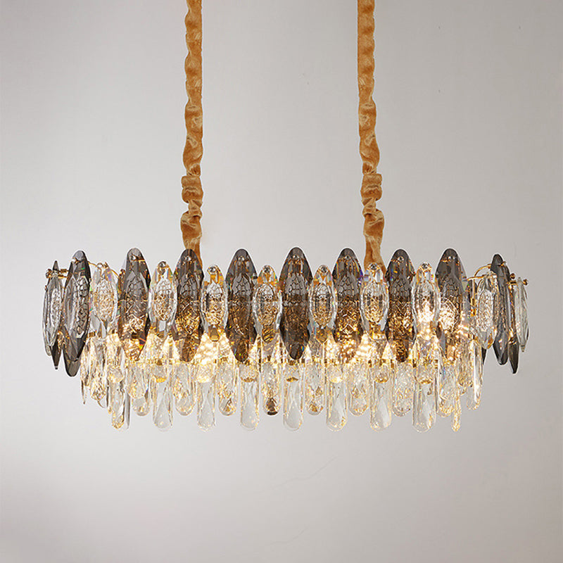 Luz de la isla geométrica de estilo moderno Iluminación de la isla de cristal para isla de cocina