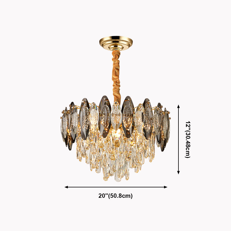 Luz de la isla geométrica de estilo moderno Iluminación de la isla de cristal para isla de cocina