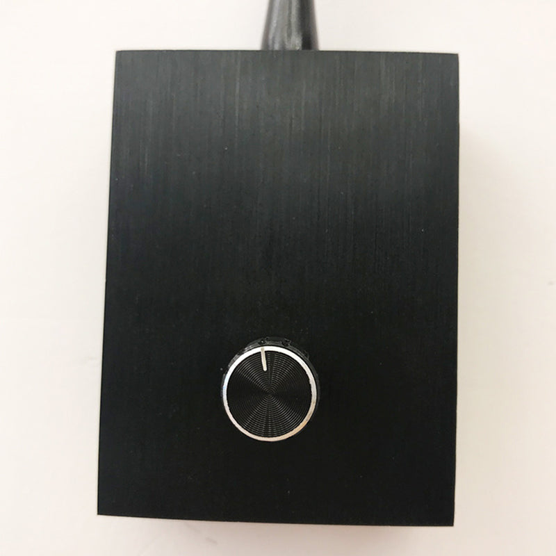 1 Light Square Wall Sconces Modern Style Metal Wall Mounted Reading Lights in Black