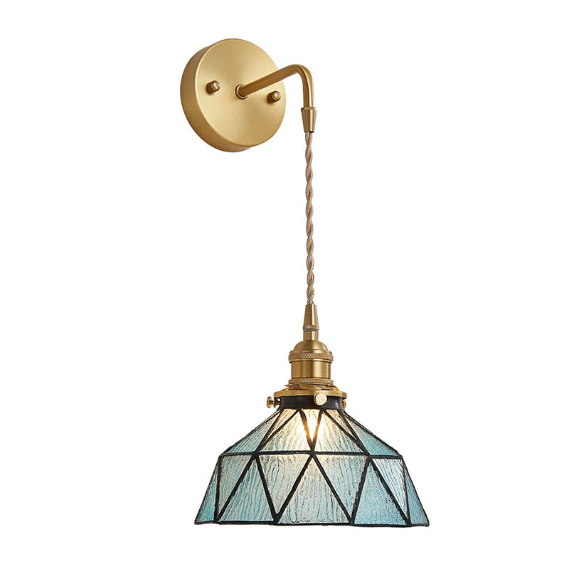 1 appliques murales géométriques légères Lampes murales en verre de style industriel