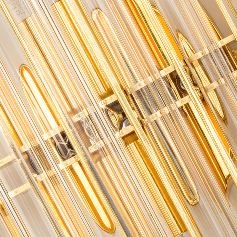 Multi Lights Cylinder Wall Sconces Modern Style Crystal Wall Mounted Lamps