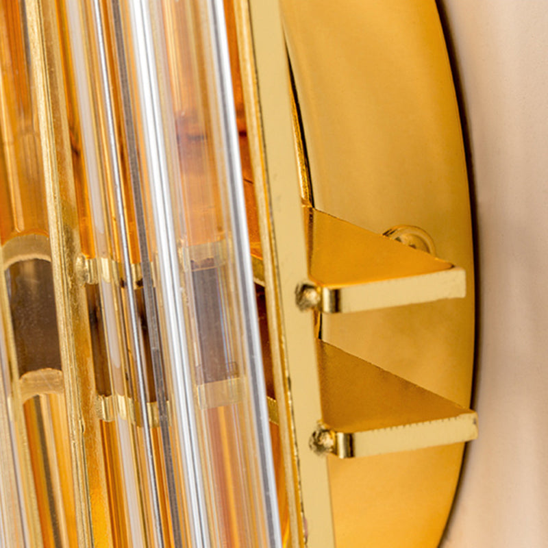 Multi Lights Cylinder Wall Sconces Modern Style Crystal Wall Mounted Lamps