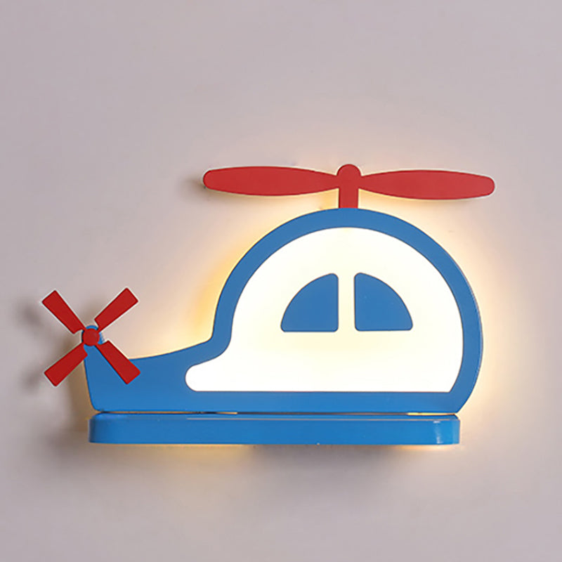 Stile per bambini a forma unica muro di metallo 1 luce da parete leggera luce