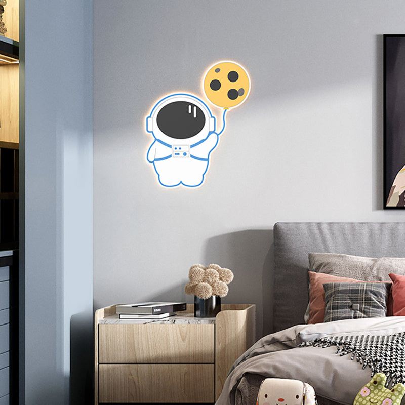 Stile per bambini a forma unica muro di metallo 1 luce da parete leggera luce