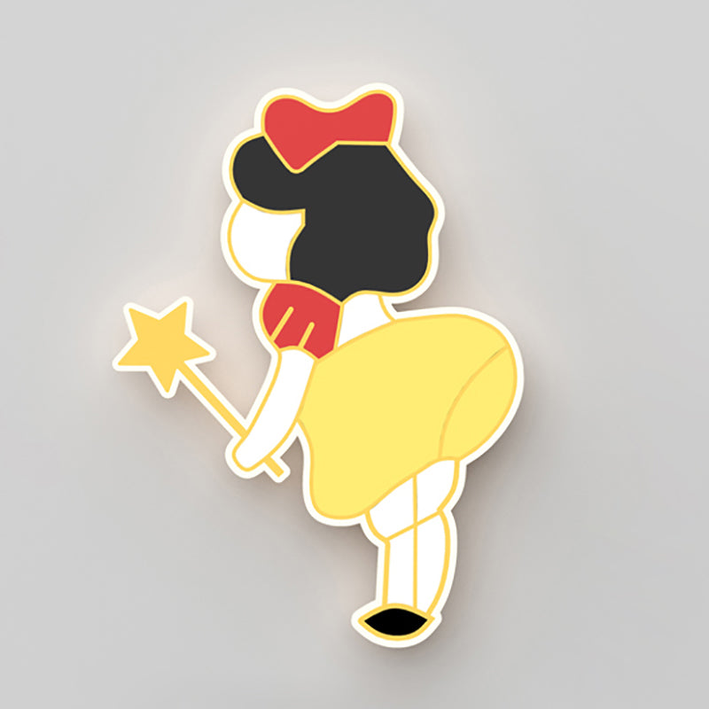 Stile per bambini a forma unica muro di metallo 1 luce da parete leggera luce