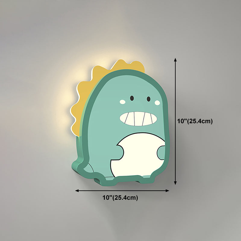 Stile per bambini a forma unica muro di metallo 1 luce da parete leggera luce