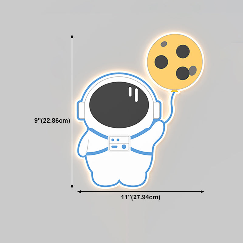 Stile per bambini a forma unica muro di metallo 1 luce da parete leggera luce