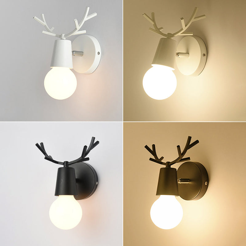 1-Light Unique Wall Sconce Modern Style Metal Wall Lighting for Dining Room