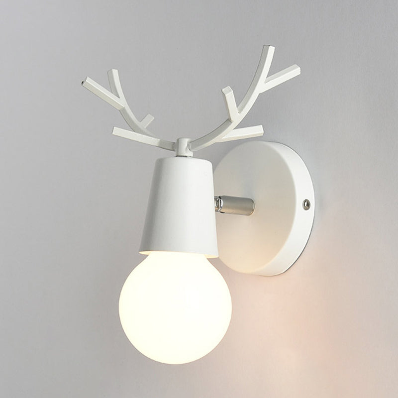 1-Light Unique Wall Sconce Modern Style Metal Wall Lighting for Bedroom