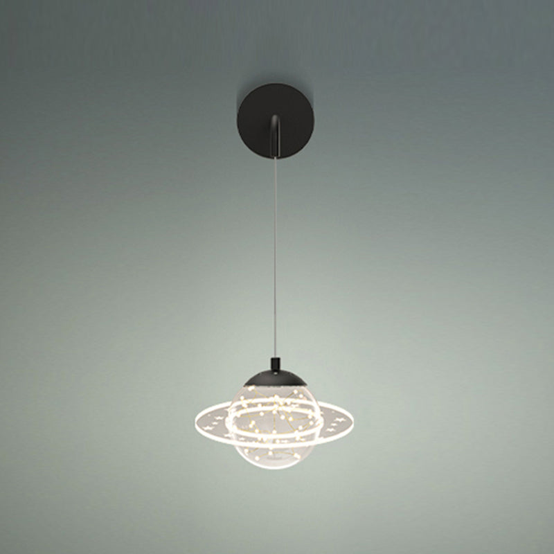 Ball Shape Glass Wall Light Modern Style Multi Lights Wall Mount Light