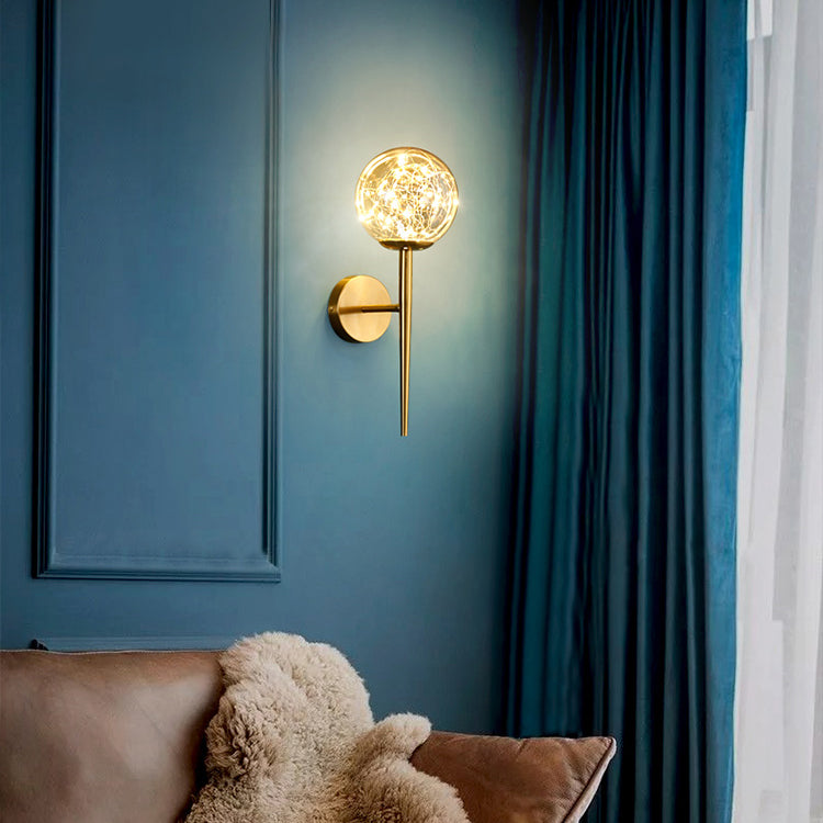 Kugelform Glaswand Licht moderner Stil 1 Leicht Wandhalterung Licht