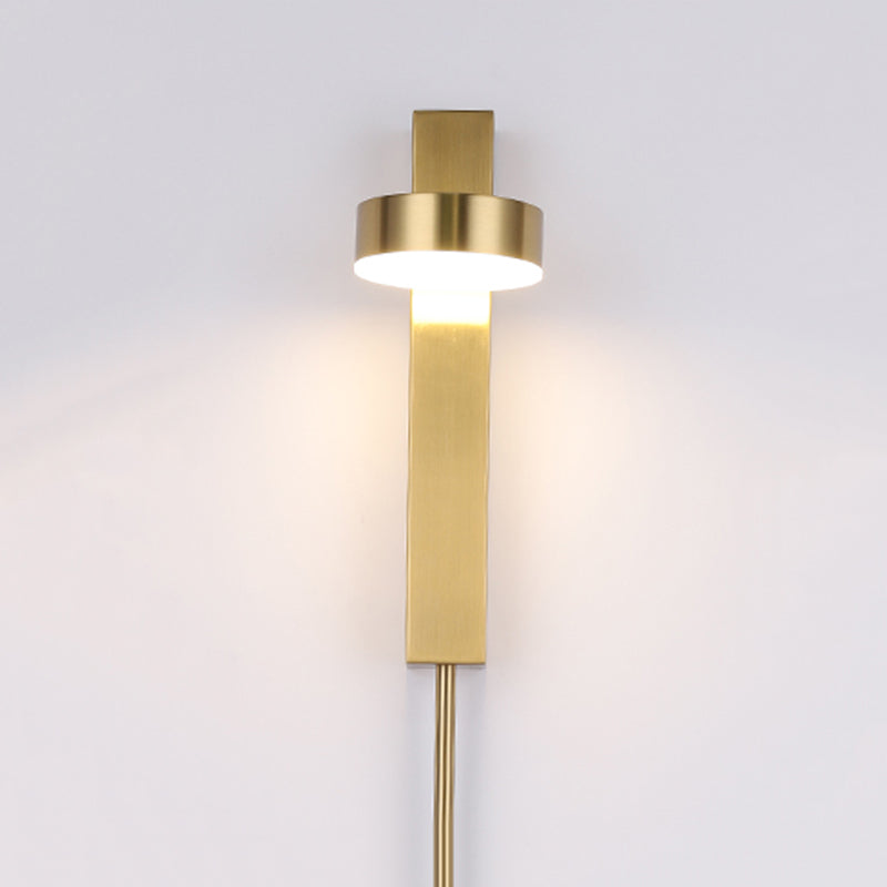 Metall runde Form Wandleuchte moderne Stil 1 Lichtwandhalterung Licht